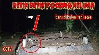 [ DI LUAR NALAR ] pocong keluar dari kubur || Experiment cctv di kuburan #2