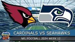 Arizona Cardinals vs Seattle Seahawks | NFL Week 12 2024 Full Game Highlights (Madden 25 Sim)