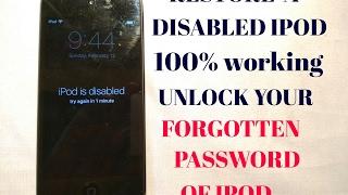 HOW UNLOCK A LOCKED OR FORGOTTEN PASSWORD OF IPOD/IPHONES|| IPOD IS DISABLED PROBLEM ALSO SOLVED