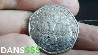 2016 Mrs Tiggy-Winkle 50p coin Worth?