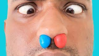 M&M'S  CHOCOLATE  STUCK IN NOSE   #shorts #funny