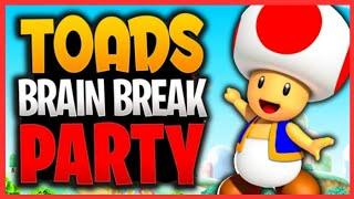 Toad's Party! | Brain Break | Just Dance | Mario Brain Breaks | Freeze Dance | Danny Go Noodle