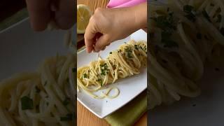 Spaghetti al limone #foodblogger #ricette #perte #ricetta #cucinaitaliana #pasta #spaghetti #vegan