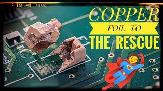 How To Repair Damaged PCB Pads / Traces || Copper Soldering