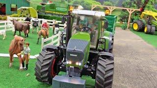 Bruder Kids Tractor John Deere Farming, Harvesting Action with Combine Harvester on Jack's Ranch!
