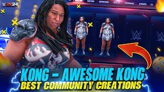Wwe 2k24 : Awesome Kong - Best Community Creations | Entrance + Winning Formula | Full Entrances 
