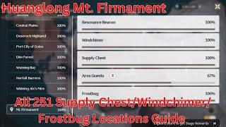 Huanglong Mt. Firmament  All 251 Supply Chest/Windchimer/Frostbug Locations Guide【WutheringWaves1.1】