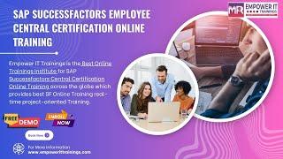 SAP SF Employee Central Certification Online Training | Successfactors EC Certification Course