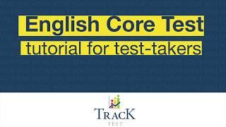 ENGLISH CORE TEST tutorial for individual test-takers
