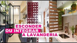 COZINHA E LAVANDERIA |10 ideias para esconder ou integrar a lavanderia da cozinha!!!