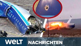 FLUGZEUGABSTURZ IN KASACHSTAN: Einschusslöcher! Abschuss-Verdacht - Absicht oder Unfall? | STREAM