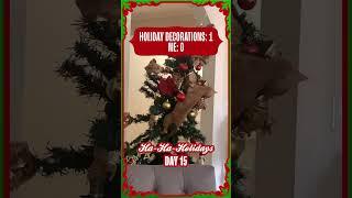 Hilarious Cat Knocks Down Christmas Tree! #Cats #Christmas #Shorts