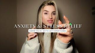 Reiki ASMR for Anxiety and Stress Relief Before Sleep With Affirmations