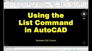 Using the List Command in AutoCAD