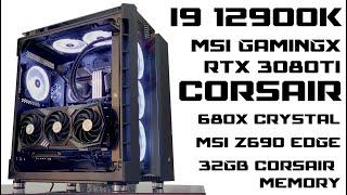 MSI X CORSAIR EXTREME PC BUILD, Intel core i9 12900k , MSI Z690 Edge, msi RTX 3080ti Gaming X trio