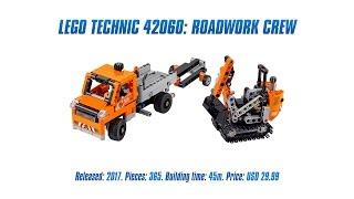 LEGO Technic 42060: Roadwork Crew Unboxing, Speed Build & Review [4K]