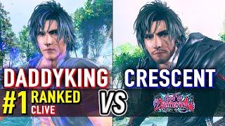 T8  DADDYKING (#1 Ranked Clive) vs CRESCENT (Clive)  Tekken 8 High Level Gameplay