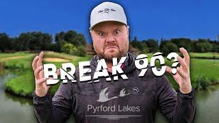 Can BIG Ange BREAK 90??? (Water On Every Hole !!) | Pyrford Lakes