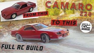 Turning a 40 Year Old Dealer Promo Camaro Into a RC Car  Full Build and Test Drive