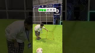 Speed challenge with the square target #football #soccer #footbot