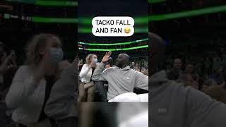 Fan gets a BOOSTER SEAT behind 7"6 Tacko Fall #shorts