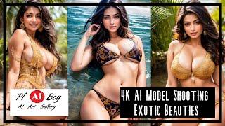 4K AI LOOKBOOK |  AI Model Photo Shooting - Exotic Beauties 4K