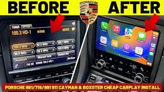 Porsche 981 718 991 911, Boxster & Cayman ERISIN CHEAP CARPLAY Install (iOS & Android)