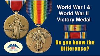 World War One and World War Two Victory Medal compared (WW 1, WW 2) , Do You know the Difference?