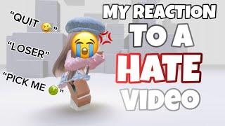 my reaction to a hate video.