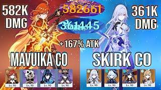  +167% ATK?! Skirk C0 | Mavuika C0 Overload Spiral Abyss Floor 12 Genshin Impact