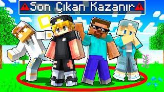 Minecraft ama Daireden SON ÇIKAN KAZANIR..!