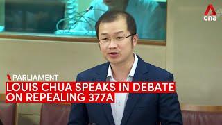 Louis Chua speaks in debate on repealing Section 377A