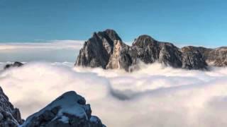 Mountains in clouds - timelapses