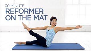 30 Min Reformer Pilates Workout no equipment | Intermediate Mat Pilates