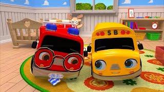 Baby Shark + Wheels On the Bus song - Soccer ball shaped wheels - Baby Nursery Rhymes & Kids Songs