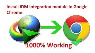 How to Add IDM Extension to Chrome Browser Manually - 2019 New Method 100% working...