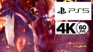 PS5 4K 60fps Wildspire Waste Teostra Monster Hunter World: Iceborne