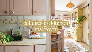*SMALL* Renter-Friendly Kitchen Makeover | Cottagecore Style!