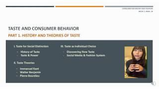 Week 2. Taste, Fashion and Consumer Behavior (1)