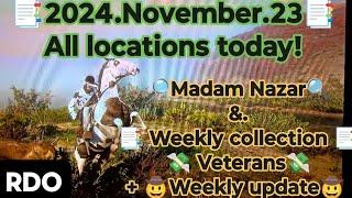 Madam Nazar location today. "Veterans" collection, 1792 Quarter, Old Tom Gin, Aubrey Onyx Ring RDR2O