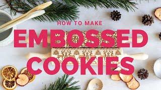 How to make cookies with an embossed rolling pin