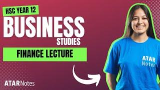 HSC Year 12 Business Studies Finance Lecture