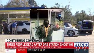 Urgent search underway for gunman in deadly Mississippi gas station shooting