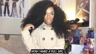 How i Make a Full Wig With A SilkBase Closure ( Tutorial )