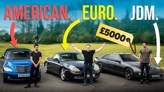 £5000 American Vs Euro Vs JDM Sports Car Challenge