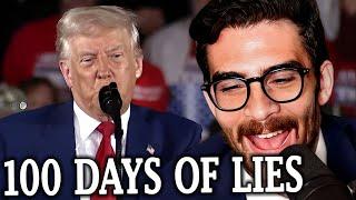 Trump’s Delusional 100-Day Speech Is Insane | HasanAbi Reacts
