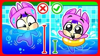 Safety Rules In The Pool | Safety Cartoon | Educational Video for Kids