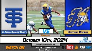 HCTV SPORTS: Hastings Football vs St. Thomas Academy Cadets | 10.10.24