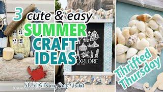 3 Easy Beachy DIY Summer Crafts to Make! Relaxing Summer DIY Ideas