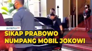 Sikap Santun Prabowo Saat Numpang Mobil Jokowi